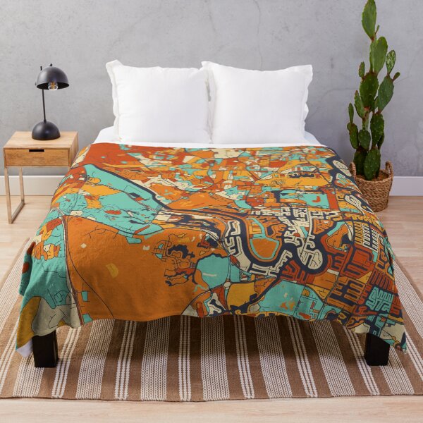 Item preview, Gold Coast Map - Mosaic - Retro Colors designed and sold by HomeCities.