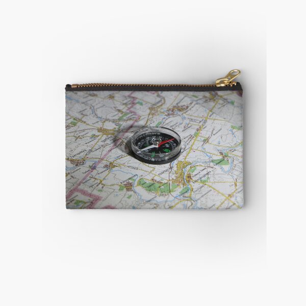 Item preview, paper topographic map and magnetic compass  designed and sold by mrivserg.