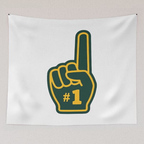 Item preview, Packers Themed Number 1 Fan Foam Finger designed and sold by RoyaltyWearTees.