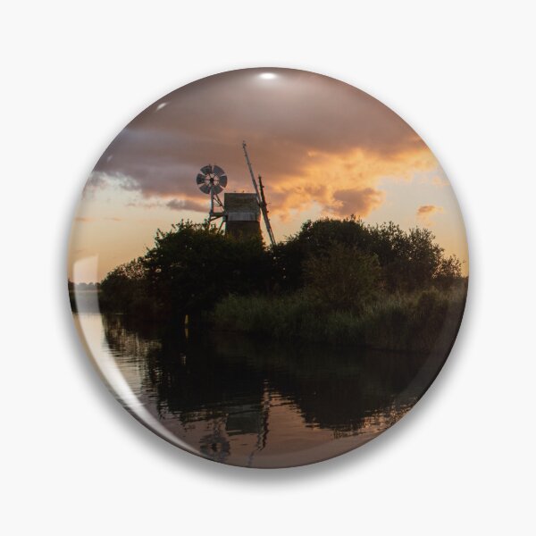 Item preview, Norfolk Broads windmill sunset designed and sold by cdkphotos.