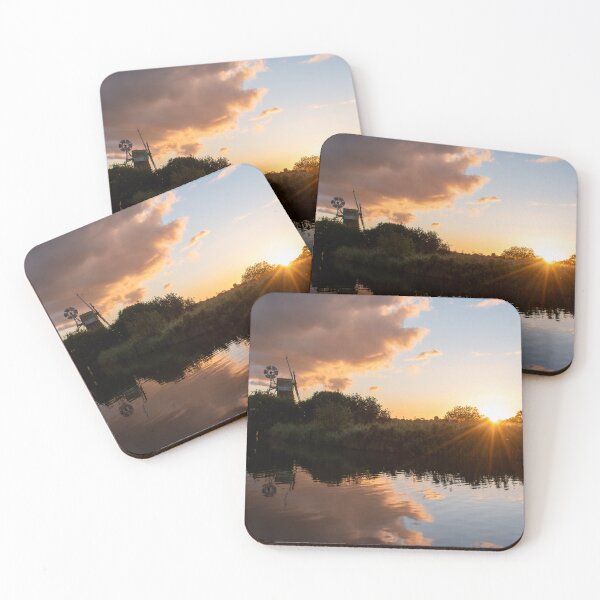 Item preview, Norfolk Broads windmill sunset designed and sold by cdkphotos.
