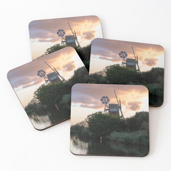 Item preview, Turf Fen windpump sunset designed and sold by cdkphotos.