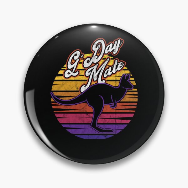 Item preview, Australia G'Day Mate Funny Kangaroo Australian Symbol designed and sold by Dressed For  Duty.