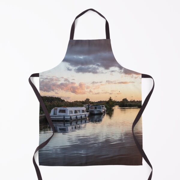 Item preview, Sunset over boats on the Norfolk Broads designed and sold by cdkphotos.