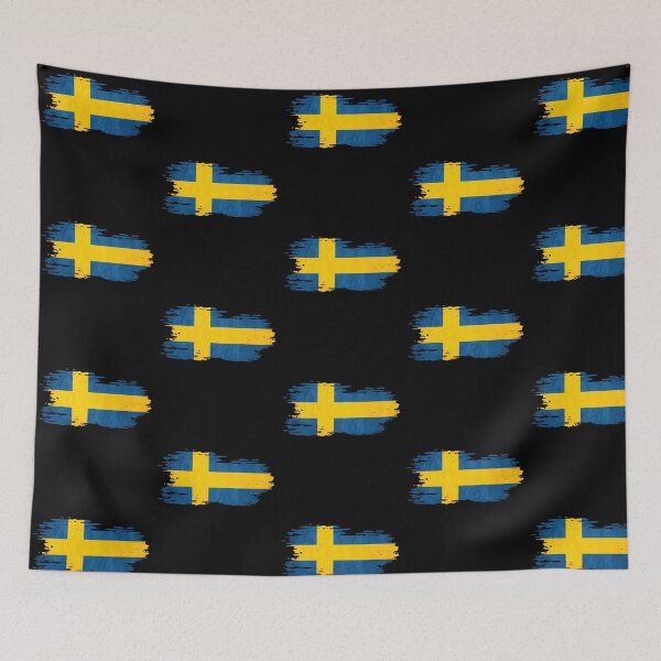 Item preview, Sweden - national flag, brush effect designed and sold by Mohja-Design.