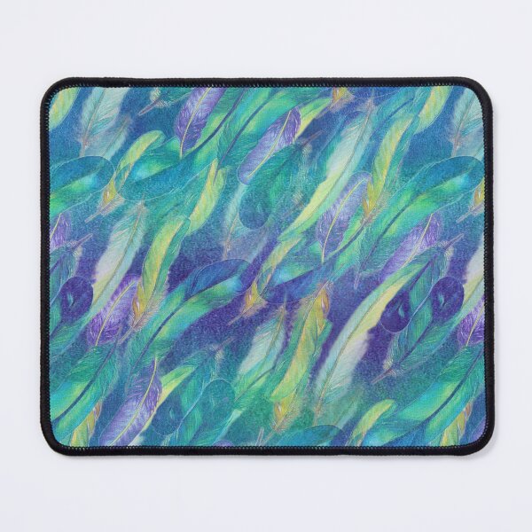 Item preview, Boho Watercolour Abstract Feathers / Seamless Repeat Version designed and sold by wild.geranium.design.