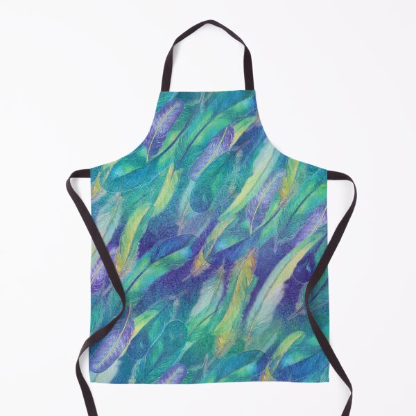 Item preview, Boho Watercolour Abstract Feathers / Seamless Repeat Version designed and sold by wild.geranium.design.