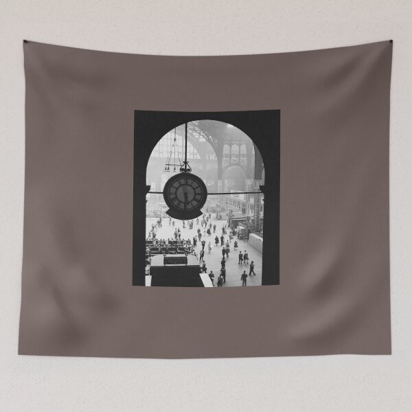 Item preview, Black and White Vintage Photo of Penn Station Clock, NYC, 1957  designed and sold by ScienceSource.