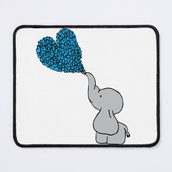 Item preview, Baby Blue Elephant Love designed and sold by suerussoart.