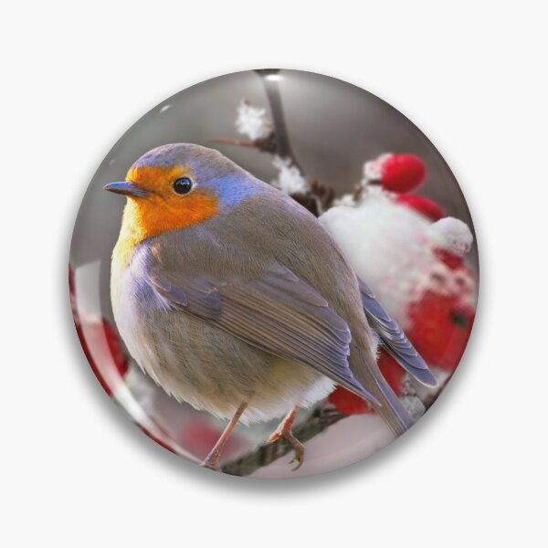 Item preview, Cute Robin, Berries & Snow designed and sold by MoragBates.