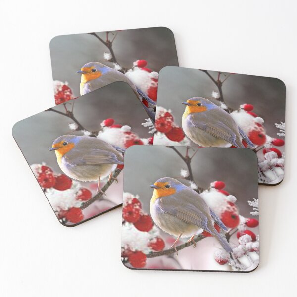Item preview, Cute Robin, Berries & Snow designed and sold by MoragBates.