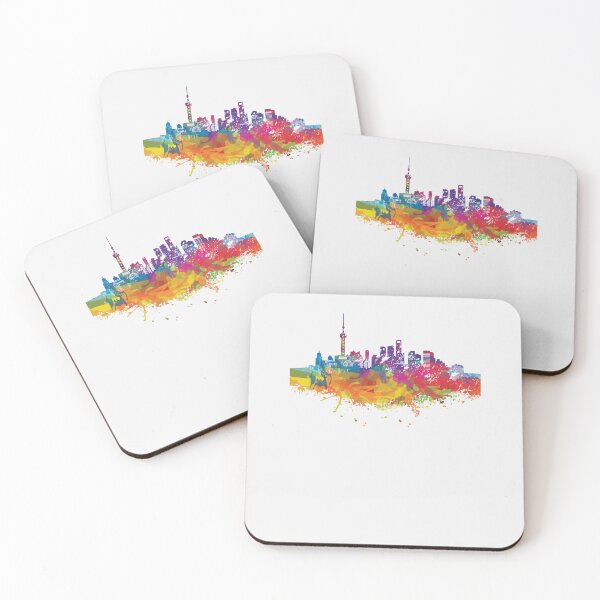 Item preview, Shanghai Skyline, Funny Colorful Design designed and sold by PROMEN Creativity.