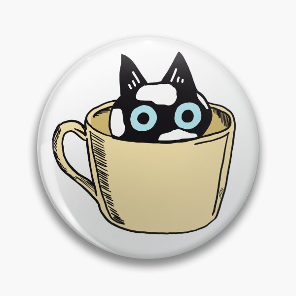 Item preview, Catppuccino (bw/blue) designed and sold by ObiWanKenxbi.