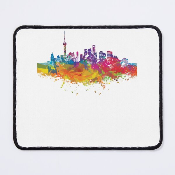 Item preview, Shanghai Skyline, Funny Colorful Design designed and sold by PROMEN Creativity.