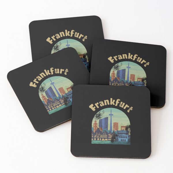 Item preview, retro frankfurt skyline  designed and sold by pirminio.