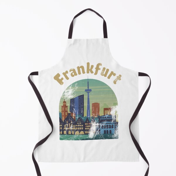 Item preview, retro frankfurt skyline designed and sold by pirminio.