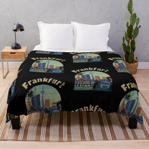 Item preview, retro frankfurt skyline designed and sold by pirminio.