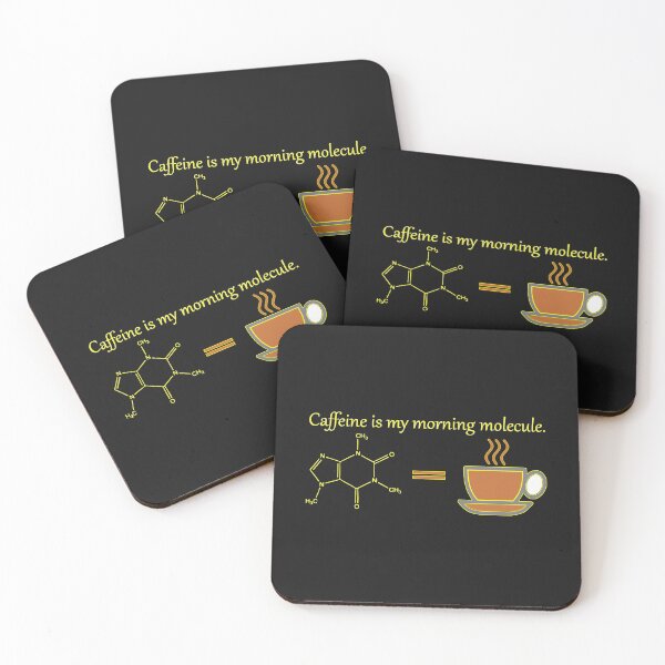 Item preview, Caffeine is my morning molecule.   designed and sold by SacRob123.