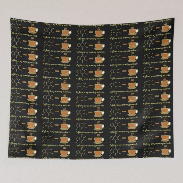 Item preview, Caffeine is my morning molecule.   designed and sold by SacRob123.