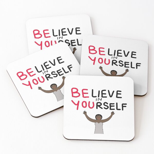 Item preview, Inspirational Quotes Believe Yourself Black African People designed and sold by Nalidsa Sukprasert.