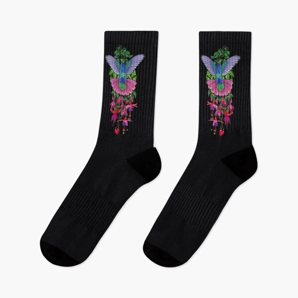 Item preview, Hummingbird and Fuchsias designed and sold by DeniFreeman.