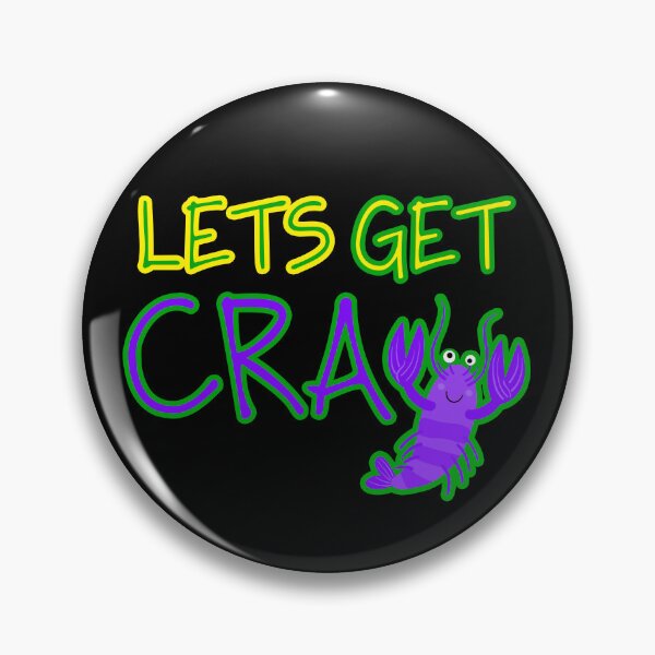 Item preview, Lets get CRAY - Funny MARDI GRAS - laissez le bon temps rouler - MUDBUGS PARTY crayfish designed and sold by originalsusie.