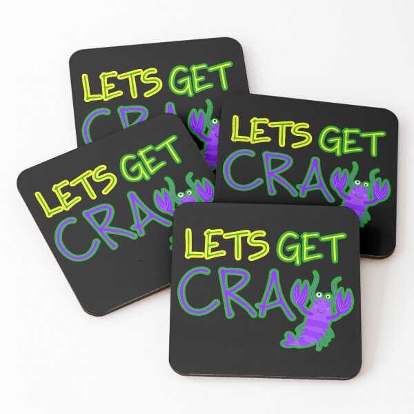Item preview, Lets get CRAY - Funny MARDI GRAS - laissez le bon temps rouler - MUDBUGS PARTY crayfish designed and sold by originalsusie.
