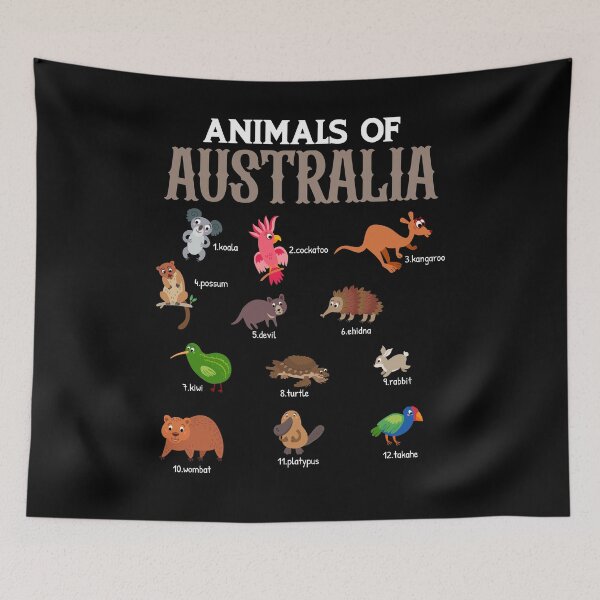 Item preview, Animals Of Australia Australian Animal Educational designed and sold by Dressed For  Duty.