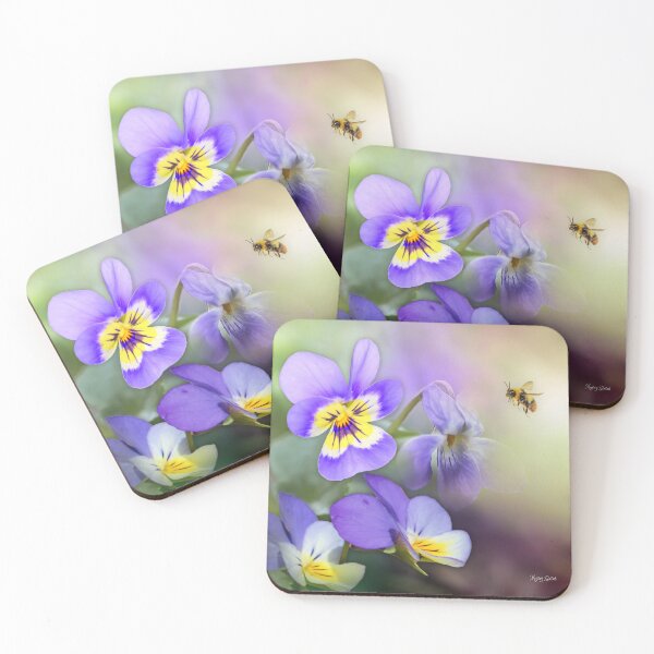 Item preview, Bee & Pansies designed and sold by MoragBates.