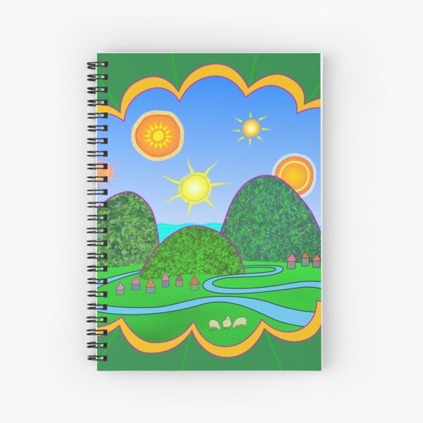 Land of Many Suns Spiral Notebook