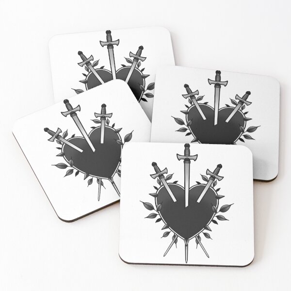 Item preview, Three of Swords designed and sold by jhollidaytattoo.