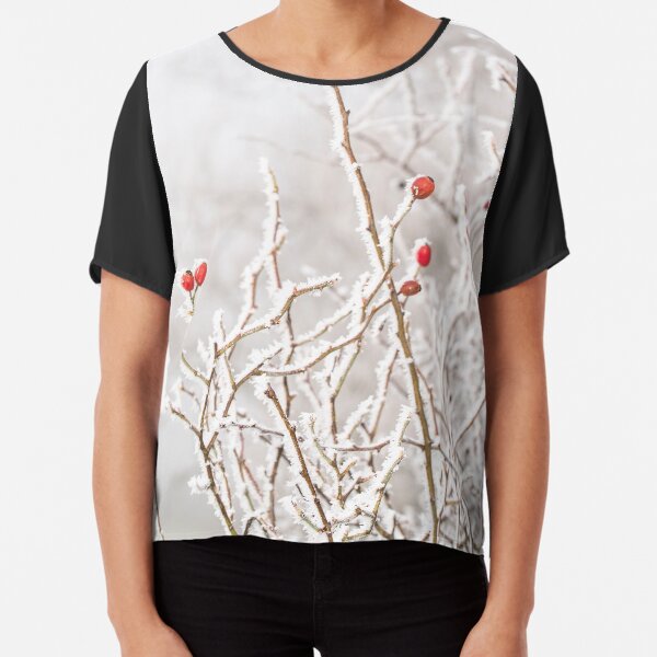 Winter Berries Chiffon Top