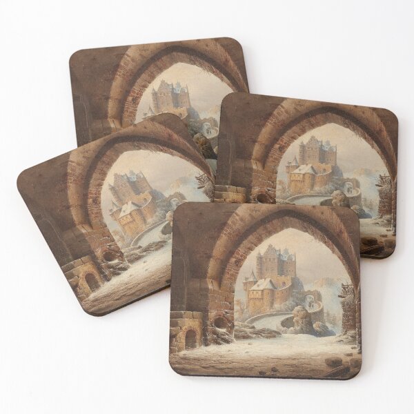 Item preview, An Archway with a View of a Medieval Castle (1865) - Wilhelm Steuerwaldt designed and sold by SALON DES ARTS.