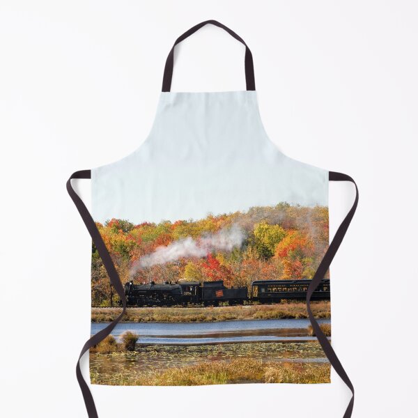 Item preview, Steam Locomotive, Steamtown Excursion Train in Autumn Landscape designed and sold by ScienceSource.
