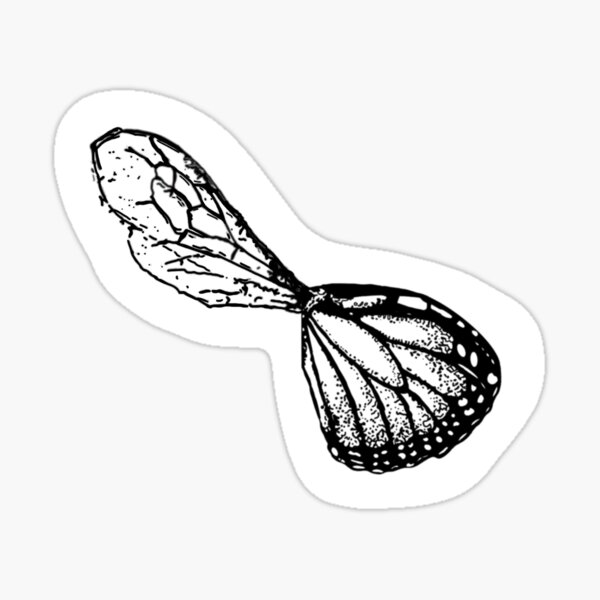 Bee & Butterfly Wings Sticker