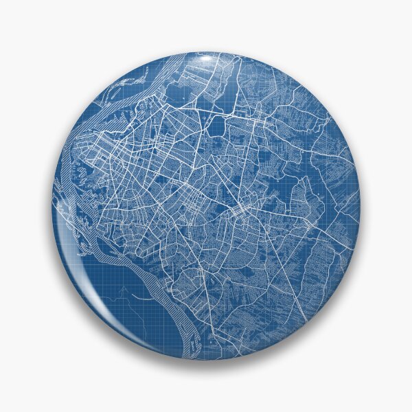 Item preview, Asuncion City map of Paraguay - Blueprint designed and sold by deMAP.