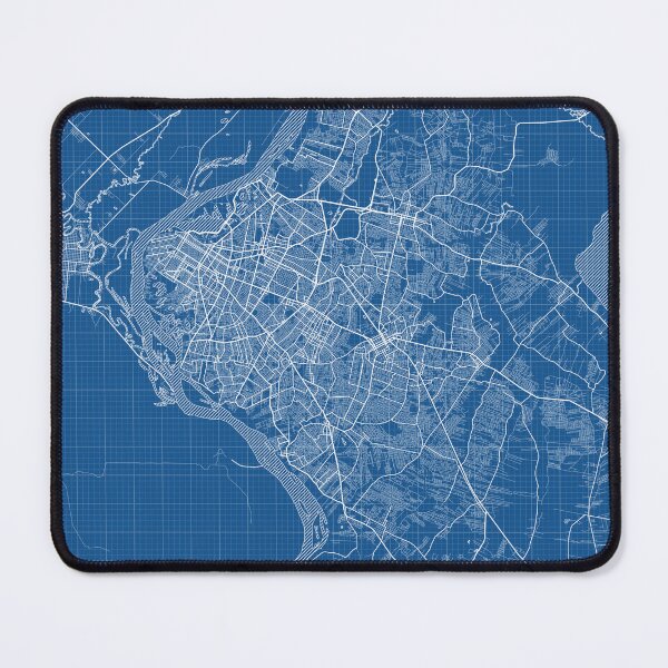 Item preview, Asuncion City map of Paraguay - Blueprint designed and sold by deMAP.