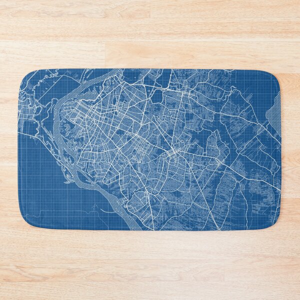 Item preview, Asuncion City map of Paraguay - Blueprint designed and sold by deMAP.
