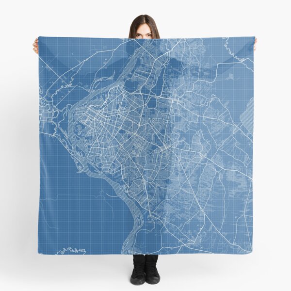 Item preview, Asuncion City map of Paraguay - Blueprint designed and sold by deMAP.