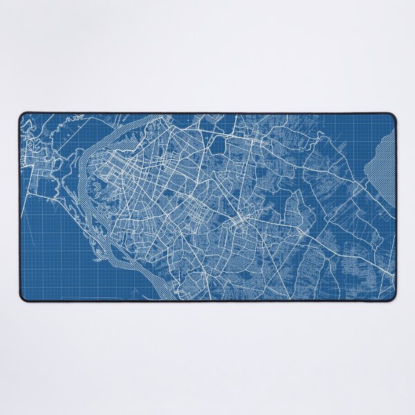 Item preview, Asuncion City map of Paraguay - Blueprint designed and sold by deMAP.