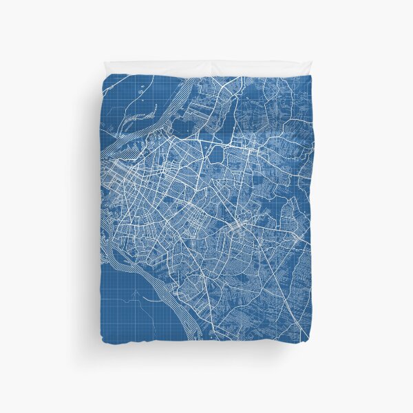 Item preview, Asuncion City map of Paraguay - Blueprint designed and sold by deMAP.