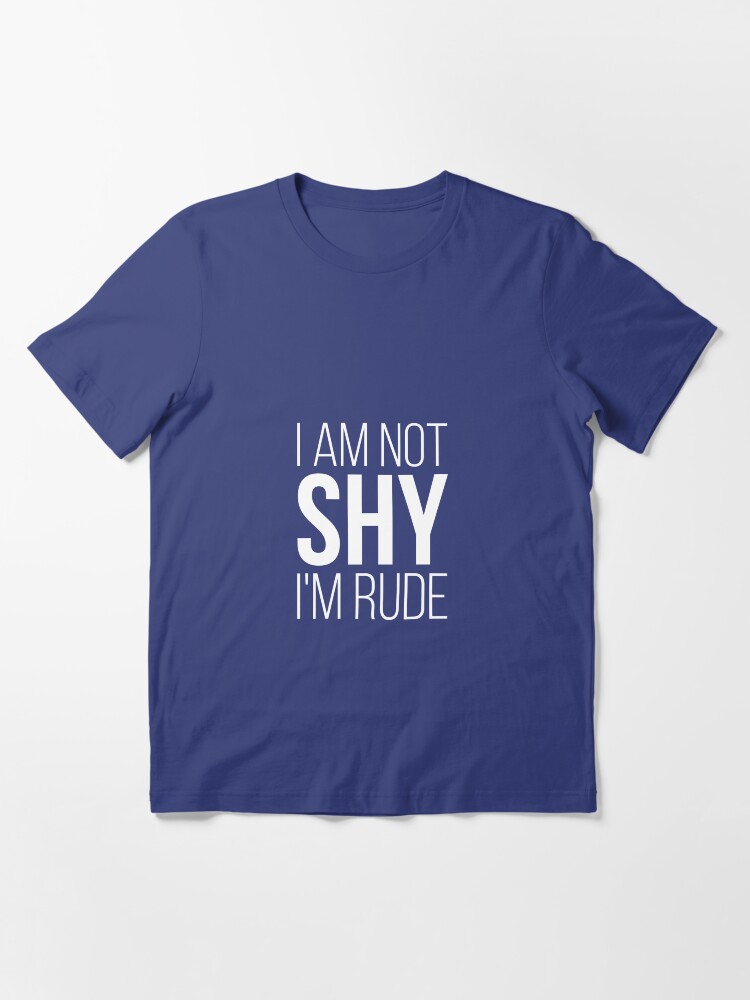 Thumbnail 2 von 7, Essential T-Shirt, Shy rude designt und verkauft von dynamitfrosch.