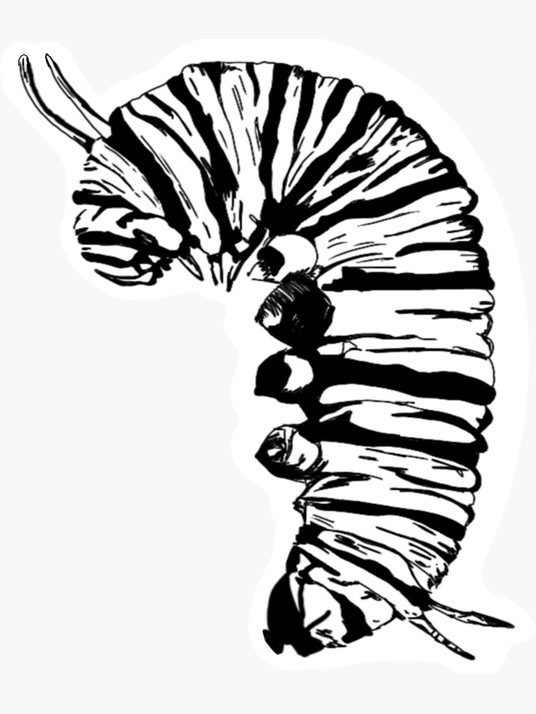 Thumbnail 3 of 3, Sticker, Caterpillar sticker designed and sold by OBowserDesigns.