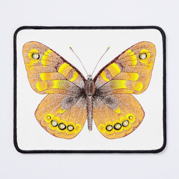 Item preview, Yellowish brown tropical butterfly designed and sold by Elonium.