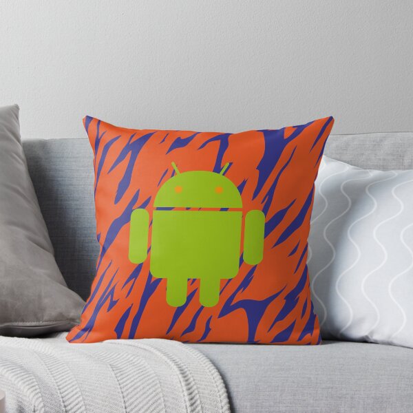 Item preview, Android logo with zebra pattern in orange / blue designed and sold by Exilant.