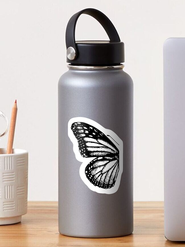 Thumbnail 1 of 3, Sticker, Butterfly Wing designed and sold by OBowserDesigns.