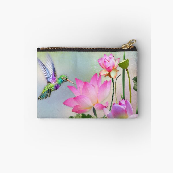Item preview, Hummingbird on Lotus Flowers designed and sold by MoragBates.