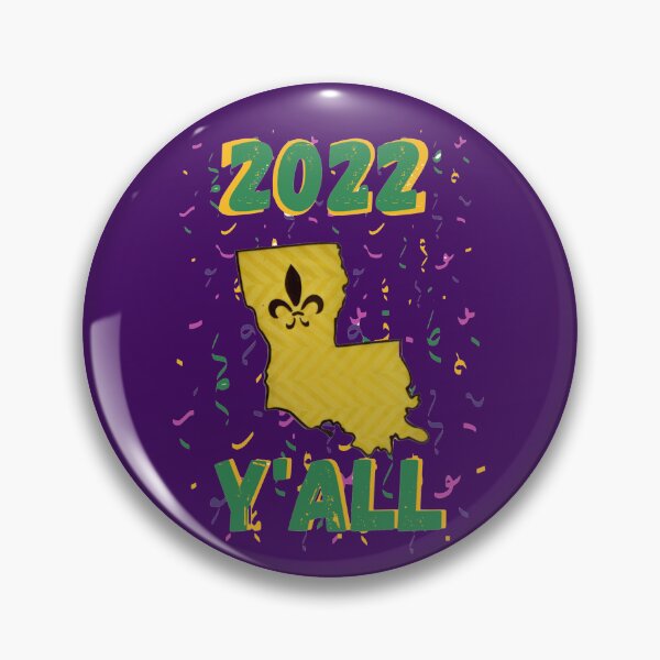 Item preview, 2022 Louisiana Mardi Gras Y'all designed and sold by FamilyCurios.