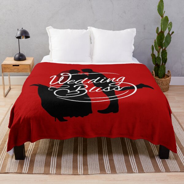 Item preview, Wedding Bliss - White/Black on Red designed and sold by PawsitiveMum.