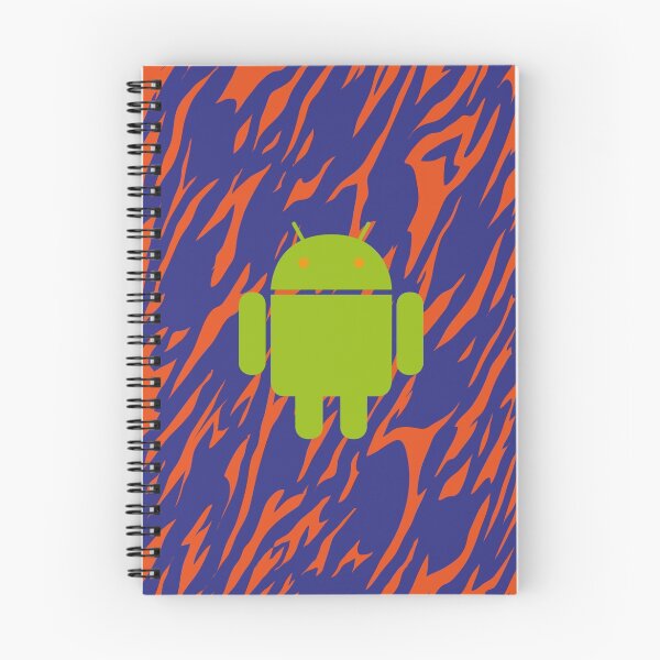 Item preview, Android logo with zebra pattern in blue / orange designed and sold by Exilant.